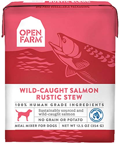 Open Farm, Rustic Stew Wild-Caught Salmon Recipe Wet Dog Food, 12.5 Ounce