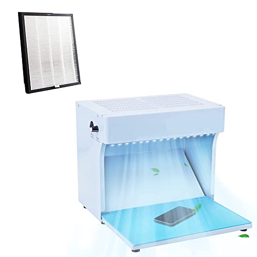 MSFULLSEA Laminar Flow Hood Mycology Vertical Laminar Flow Hood Air Flow Clean Bench Workstation for Phone LCD Repair with an Extra H-E-P-A Filter