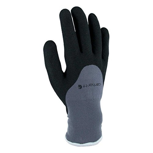 Carhartt mens Thermal Dip Cold Weather Gloves, Grey, Large US