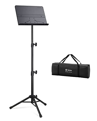 70 in Vekkia Sheet Music Stand-Metal Professional Portable Perforated Music Stand with Carrying Bag,Folding Adjustable Music Holder,Super Sturdy suitable for Instrumental Performance & Band & Travel