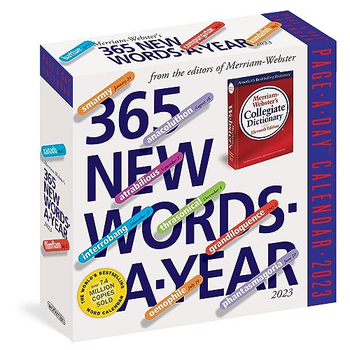 365 New Words-A-Year Page-A-Day Calendar 2023: From the Editors of Merriam-Webster