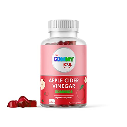 The Gummy Kid - Apple Cider Vinegar Gummy for Clone Detox and Cleanse Support, Best Immunity, and Health Supplement with folic Acid and Vitamin B12 60 Days Supply.