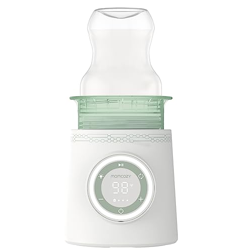 Momcozy Portable Bottle Warmer for Travel, Double Leak-Proof Travel Bottle Warmer with Fast Heating, Safety Material Baby Bottle Warmer for Dr. Brown, Philips Avent, Medela, Tommee Tippee, Comotomo