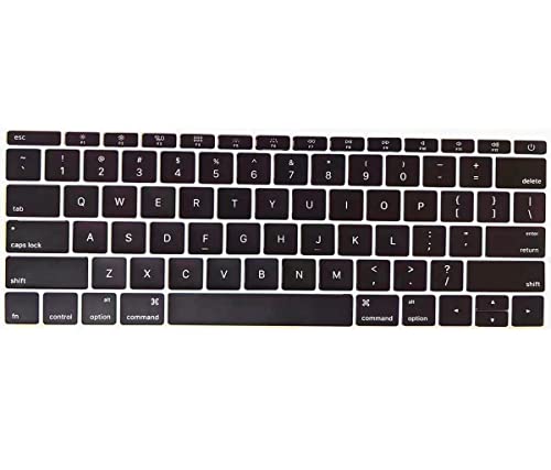 Replacement Keyboard Keycaps Keys,Full Set of US Keycaps QWERTY Fit for MacBook Pro 13/15" Model A1706 A1707 A1708 2016-2017 Year Fif for MacBook 12" Model A1534 2017 Year EMC 3099