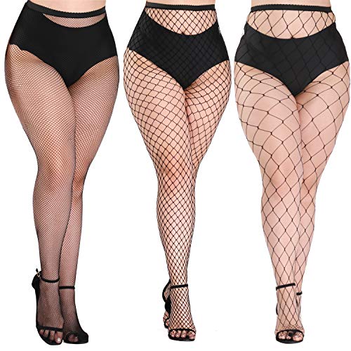 akiido Fishnet Stockings, High Waist Tights for Women, Sparkle Rhinestone Fishnets Party Rhinestone Mesh Stockings Pantyhose