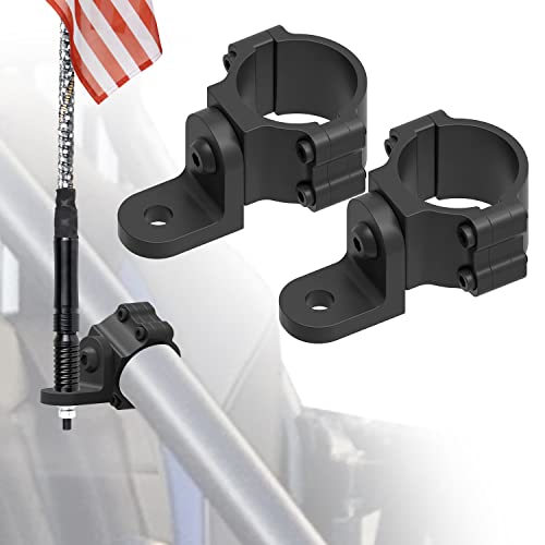 AddSafety 2PCS UTV Whip Light Mount, Off-Road Flag Pole Bracket for Mounting Light Bar Whip Light, 360 Adjustable, Fit 1.75" to 2" Roll Cage Compatible Can Am X3 All UTV Polaris RZR