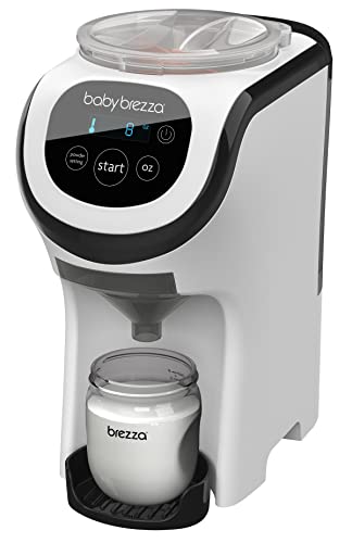 Baby Brezza Formula Pro Mini Baby Formula Maker  Small Baby Formula Mixer Machine Fits Small Spaces and is Portable for Travel Bottle Makers Makes The Perfect Bottle for Your Infant On The Go, White