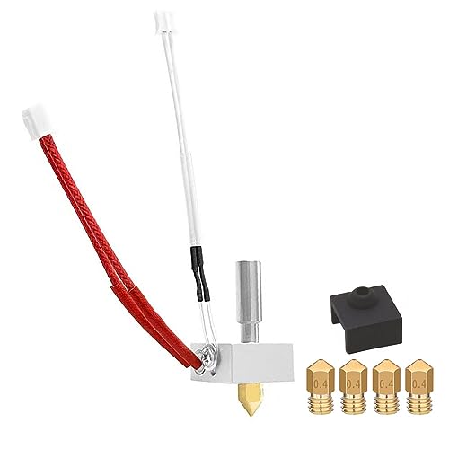 HzdaDeve Hotend for Elegoo Neptune 3 Pro Hot End Kit for Neptune 3 Plus/Max Extruder Head Heater Break Silicone Cover Thermistor with Extra 4PCS Nozzles for 3D Printer Accessories Parts
