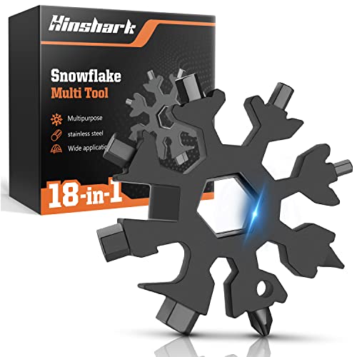 Stocking Stuffers for Men Adults, Gifts for Men, 18-in-1 Snowflake Multitool, Christmas Gifts for Men, Cool Camping Gadgets Tools for Men, Husband, Him, Grandpa, Unique Gifts for Dad Who Wants Nothing