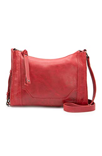 Frye Melissa Zip Crossbody, red