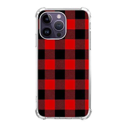 Buffalo Plaid Phone Case Compatible with iPhone 13 Pro MaxFashion Cool Tartan Fabric Pattern Case for iPhone 13 Pro Max, Unique Soft TPU Bumper Protective Cover Case