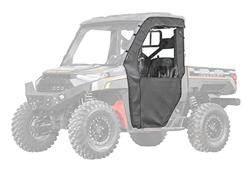 SuperATV Primal Soft Cab Enclosure Upper Doors for 2013+ Polaris Ranger XP 570/900 / 1000 | 2 Upper Doors | Resistant to Tears and UV Rays | Double-Polished Vinyl Windows | Made in USA