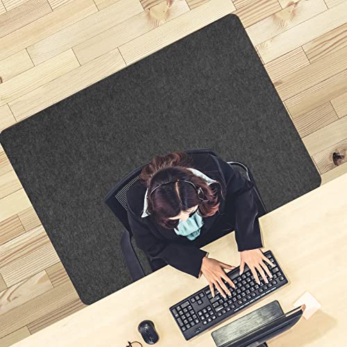 Placoot Desk Chair Mat for Hardwood Floor & Tile 55"x35" Office Chair Mat for Rolling Chairs Large Anti-Slip-Recyclable Material Computer Chair Mat Rug for Office/Home