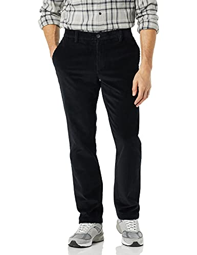 Amazon Essentials Men's Slim-Fit Corduroy Chino Pant, Black, 31W x 30L