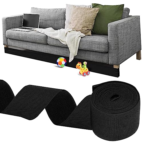 Under Couch Guards Toy Blocker - Barrier for Under Sofa, Bed & Furniture Bottom Stop Things from Going Under | Easy to Install Gap Bumper Stopper for Toys
