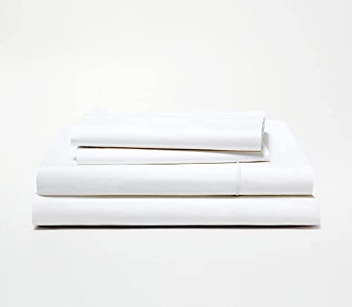 Universal Cotton Alaskan King Size Pure Egyptian Cotton Sheet Set 800 TC White Solid 4 Pc Bed Sheet Set with 15" Inche Deep Pocket Soft (White,Alaskan King)