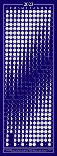 Equinox 2023 Moon Phase Calendar - Lunar Calendar - Moon Calendar - Beautifully Silk Screened