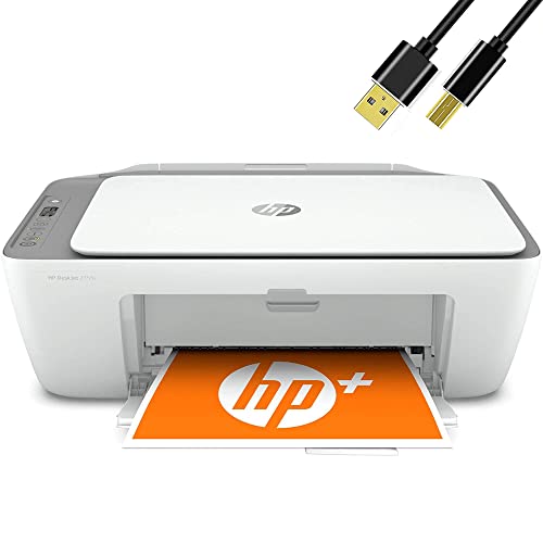 Bools H-P DeskJet 275Series Wireless Color All-in-One Printer Connects with Wi-Fi & USB, and with A USB Printer Cable