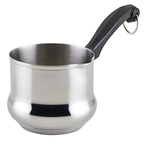 Farberware Classic Series Stainless Steel Butter Warmer/Small Saucepan Dishwasher Safe, 0.625 Quart, Silver