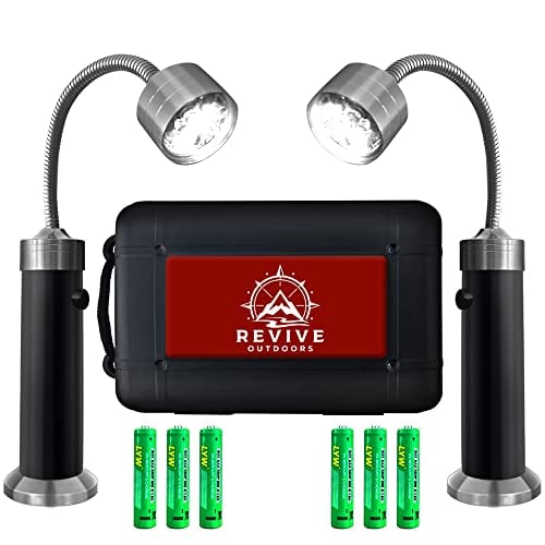 Revive Outdoors BBQ Grill Light with LED Lights & Magnetic Base - Accessory for Outdoor Cooking on Grill, Smoker, or Griddle & Grilling Gift for Men