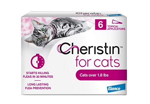 Cheristin for Cats Topical Flea Prevention  Starts Killing Fleas in 30 Minutes, 6 Dose