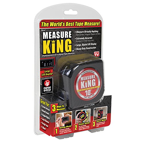 ONTEL Measure King 3-in-1 Digital Tape Measure String Mode, Sonic Mode & Roller Mode As seen On Tv