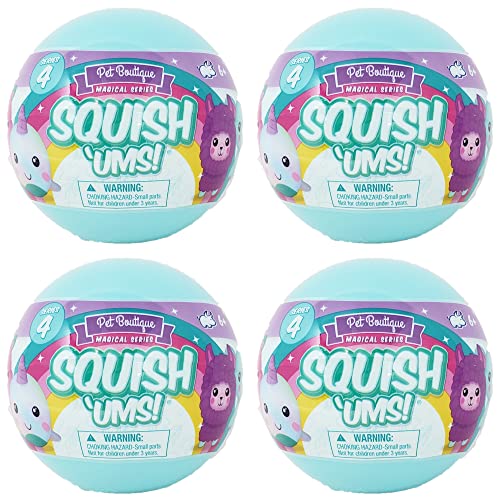 Bulls i Toy Squish Ums Pet Boutique Magical Series 4 Blind Capsule - Lot of 4