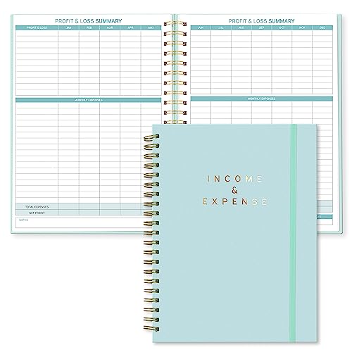 S&O Income and Expense Tracker Notebook for Better Money Management - Bookkeeping Record Book - Income and Expense Log Book Small Business - Ledger Books for Bookkeeping - 104 Pages, 8.4 x 11.2