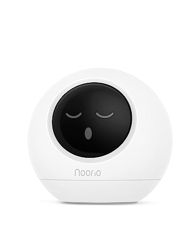 Noorio T110 Indoor Security Camera as Baby Monitor and Pet Camera with Phone App 2 Way Audio, 360 Pan Tilt 2.4/5GHz WiFi Wired Security Camera, Local Storage, Work with Alexa