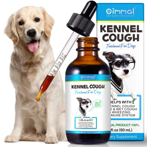 Kennel Cough for Dogs, 60ml Dog Cough, Herbal Drops for All Breeds & Sizes, Supplement for Dogs Itch