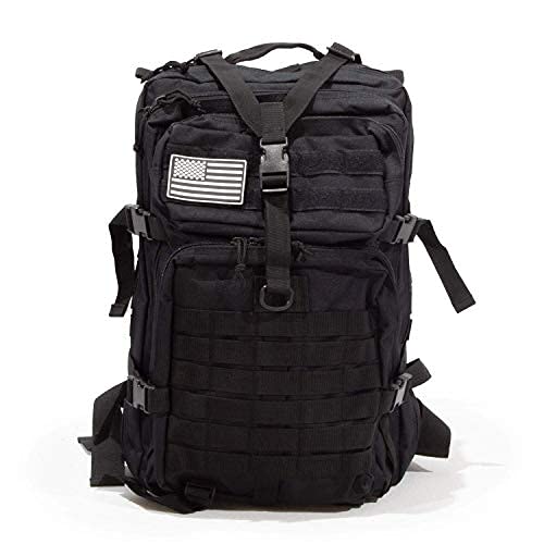 Bug Out Bag Backpack - 50L Tactical Backpack - Great for Survival Essentials (Black)