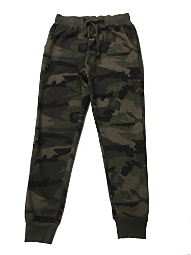 Ougedi Camouflage Pants Army Waistband Sweatpants Jogger Pants Outdoor Trousers (Large, Army)