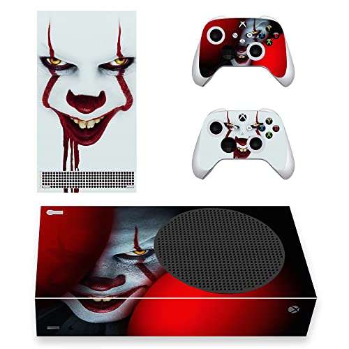 Vanknight XB Series S Slim Console Controllers Skin Decals Horror Vinyl Stickers Wrap for XB Series S Console Ghost