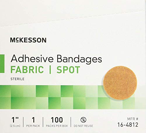 Spot Bandage Round 1" Adhesive Fabric - Box of 100