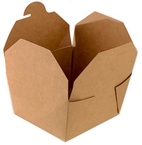 Take Out Food Containers 26 oz Kraft Brown Paper Take Out Boxes Microwaveable Leak and Grease Resistant Food Containers - To Go Containers for Restaurant, Catering, Food Truck - Recyclable Lunch Box #1 by EcoQuality (25)