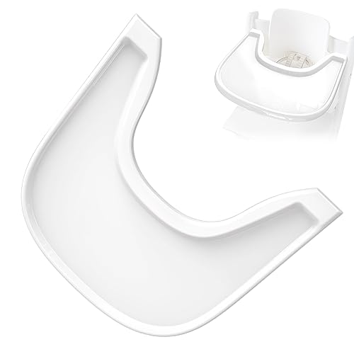 Baby High Chair Tray, Designed Exclusively for Stokke Tripp Trapp Chair, Made with BPA-Free Plastic, with Smooth Surface That Allows Baby Suction Bowls and Plates to be Sucked Up White