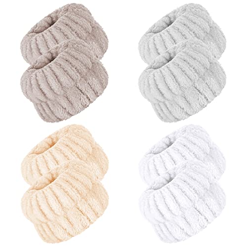 8 Pcs Face Washing Wristbands Microfiber Wrist Wash Towel Band Wristbands for Washing Face Absorbent Wristbands Wrist Towels for Women Girls Prevent Liquid from Spilling Down Your Arms