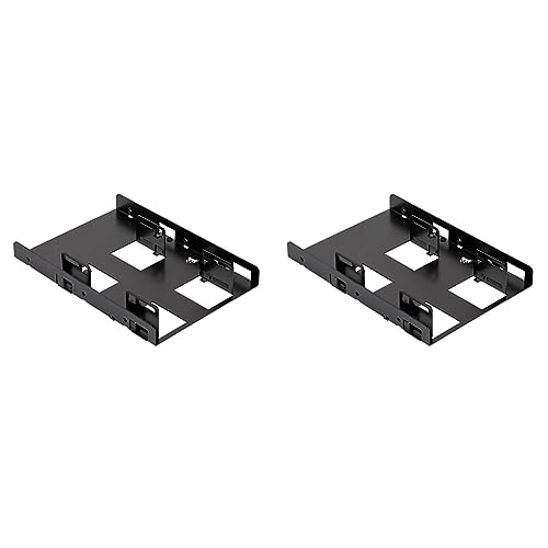 Corsair Dual SSD Mounting Bracket (3.5 Internal Drive Bay to 2.5", Easy Installation) Black (Pack of 2)