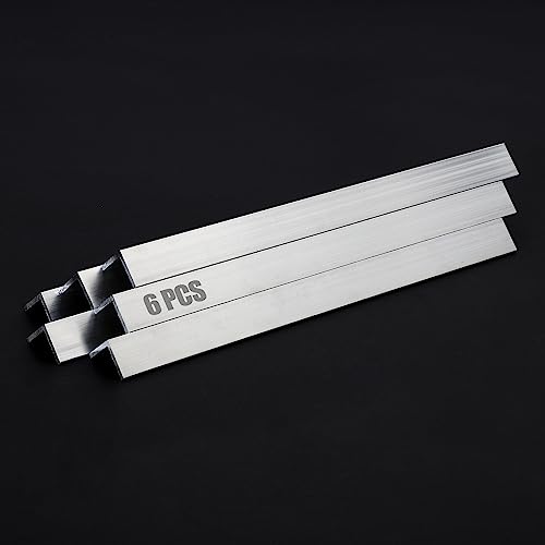 13Inch Aluminum Angle Stock,6 PCS 1" x 1"x 1/8" Aluminum Angle 6061, T6511 Mill Stock, 1/8" Thick