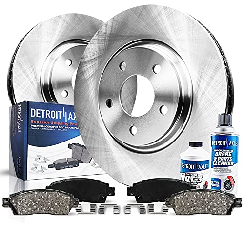 Detroit Axle - Front Brake Kit for Toyota Camry Avalon Sienna Solara Lexus ES300 Disc Brakes Rotors and Ceramic Brake Pads Replacement : 11.65" inch Rotor
