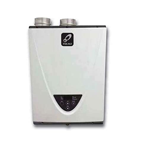 Takagi T-H3-DV-N Condensing High Efficiency Natural Gas Indoor Tankless Water Heater, 10-Gallon Per Minute, 199,000 BTU