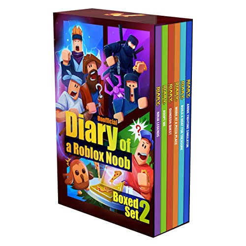 Robloxia Kid Diary of a Roblox Noob (Part 2): 6 Books Set Video Game Adventure Stories - Independent & Unofficial Roblox Book Series for Boys & Girls