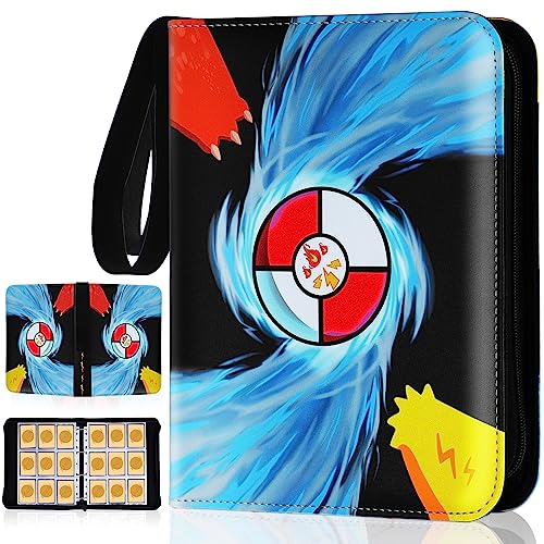 Kivxizi Card Binder 9 Pocket, Trading Card Binder Holder Fits 900 Cards with 50 Removable Sleeves, Card Collection Binder Album Book Case Storage Organizer for Boys Girls Toys Gift