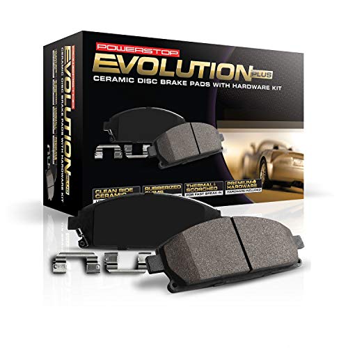 Power Stop 17-1589, Z17 Front Ceramic Brake Pads with Hardware