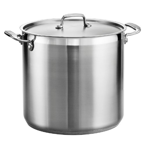 Tramontina Covered Stock Pot Gournmet Stainless Steel 20 Qt, 80120/002DS