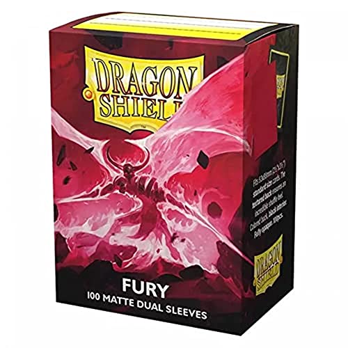 Arcane Tinmen Dragon Shield  Matte Dual Fury Alaric Crimson King (Fuchsia) 100 CT Standard - MTG Sleeves are Smooth & Tough - Compatible with Pokemon & Magic The Gathering Card Sleeves (AT-15055)