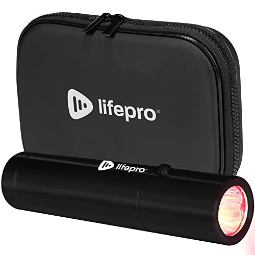 LifePro Portable Infrared & Red Light Therapy for Body & Face - Powerful Torch in a Pocket Size - Red Light Therapy Device, Use 3 wavelengths - Near Infrared Light Therapy for Body