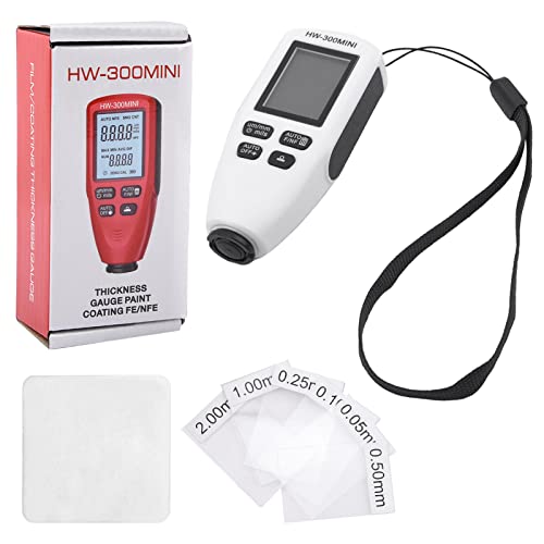 homfanseec Paint Thickness Gauge Digital Meter for Automotive Coating Thickness Gauge Tester Car Coating Thickness Meter for Used Car Buyers, Paint Mil Thickness Meter Gauge(White)