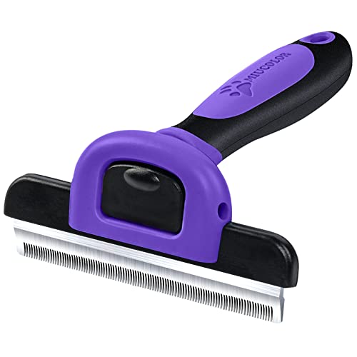 MIU COLOR Pet Grooming Brush, Deshedding Tool for Dogs & Cats, Effectively Reduces Shedding by up to 95% for Short Medium and Long Pet Hair, Purple