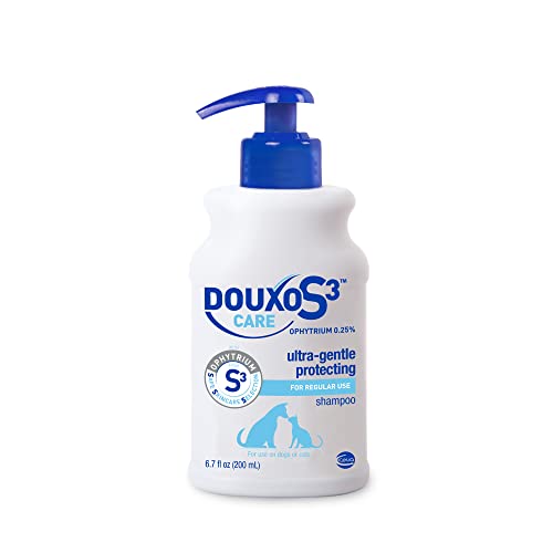 Douxo S3 Care Shampoo 6.7 oz (200 mL) - for Regular Use for Dogs and Cats